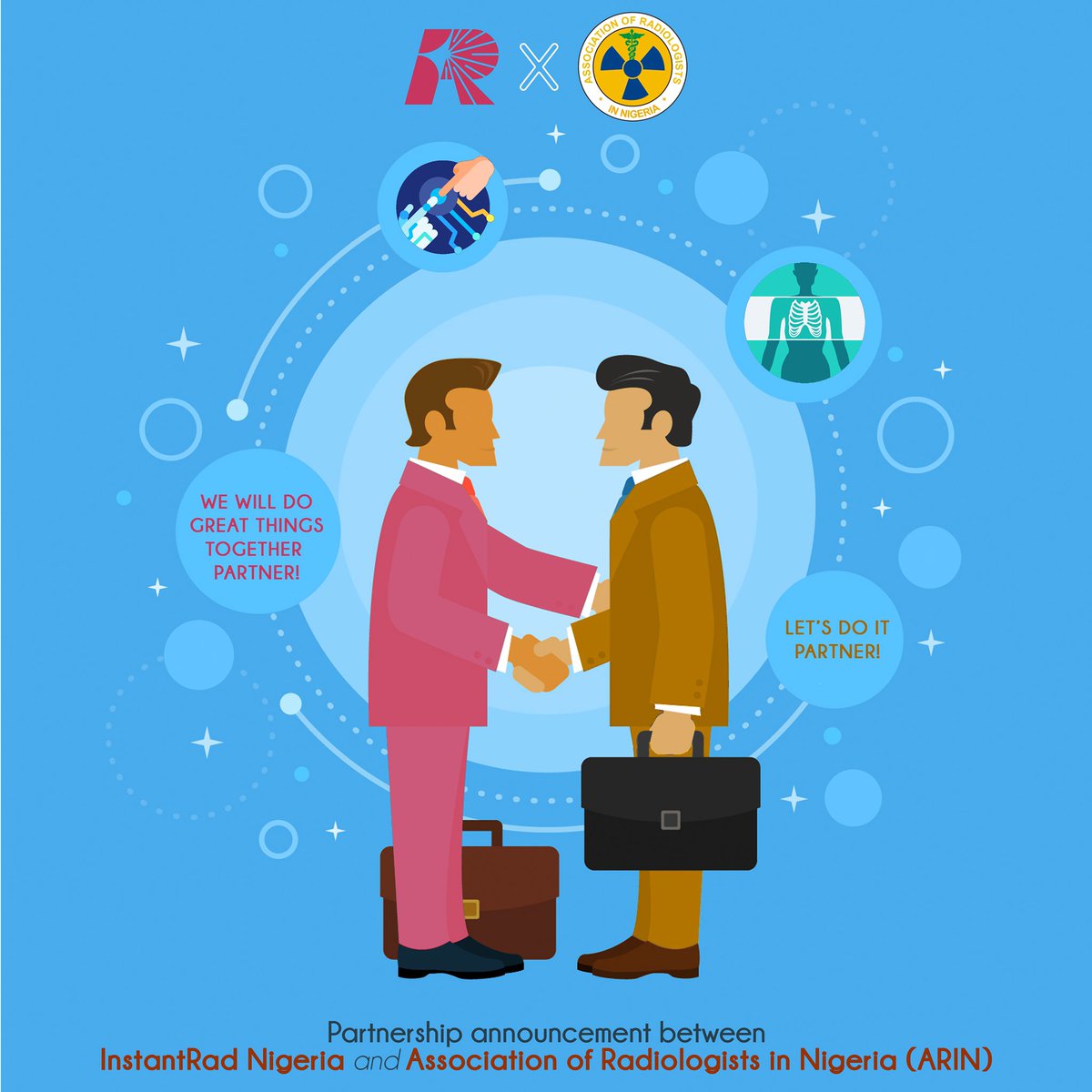 instantrad_inc's tweet photo. We are happy to announce a partnership between InstantRad and the Association of Radiologists in Nigeria!
#Partnership
#Teleradiology
#Radiologist
#Nigeria
#InstantRad https://t.co/GCoYq8gUO0