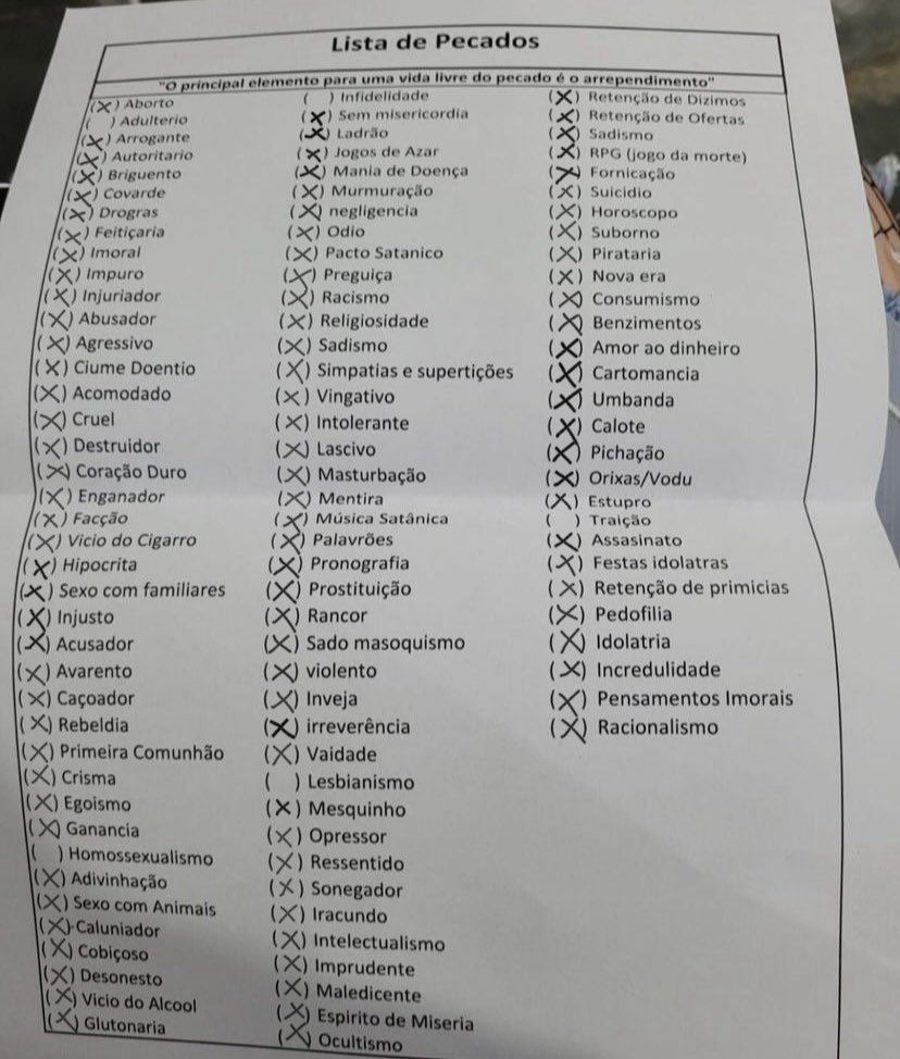 sou tudo, menos adepto psique satânica que permeia a perversão mental do homossexualismo e o adultério