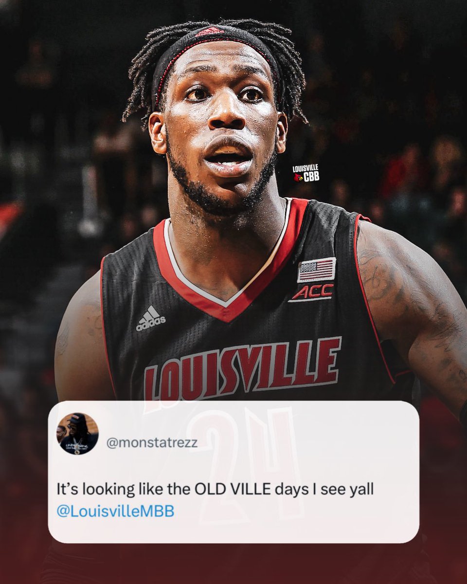Louisvillecbb's tweet photo. Montrezl Harrell loved what he saw from Louisville today 👀🔥 @monstatrezz 

“It’s looking like the OLD VILLE days I see yall” https://t.co/ytAmVFAmkA