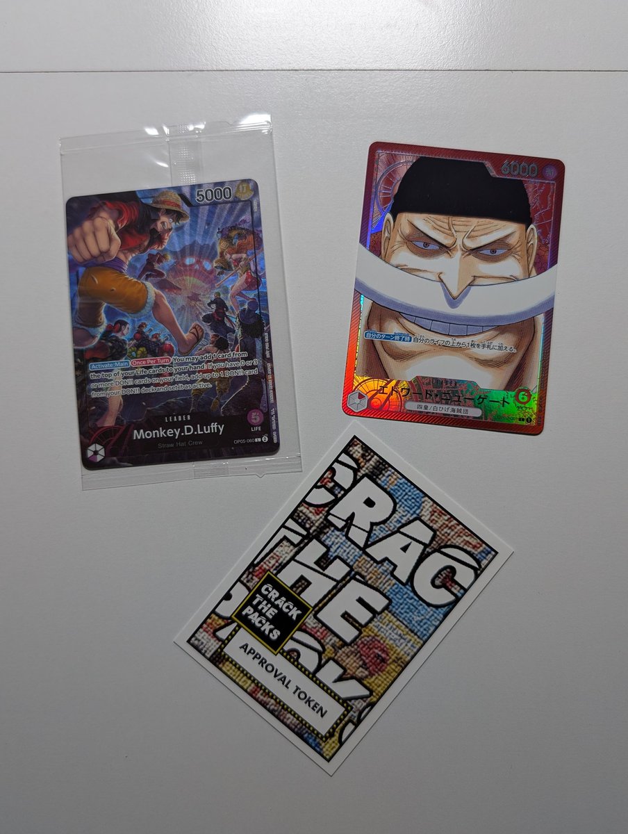 crackthepacks's tweet photo. Finally got into some #Cards. Going to post on and off when I can.
First up, this #PSA magazine promo for One Piece. I only own two One Piece cards, both are great!
#ctpcards https://t.co/LHdINjpe6A