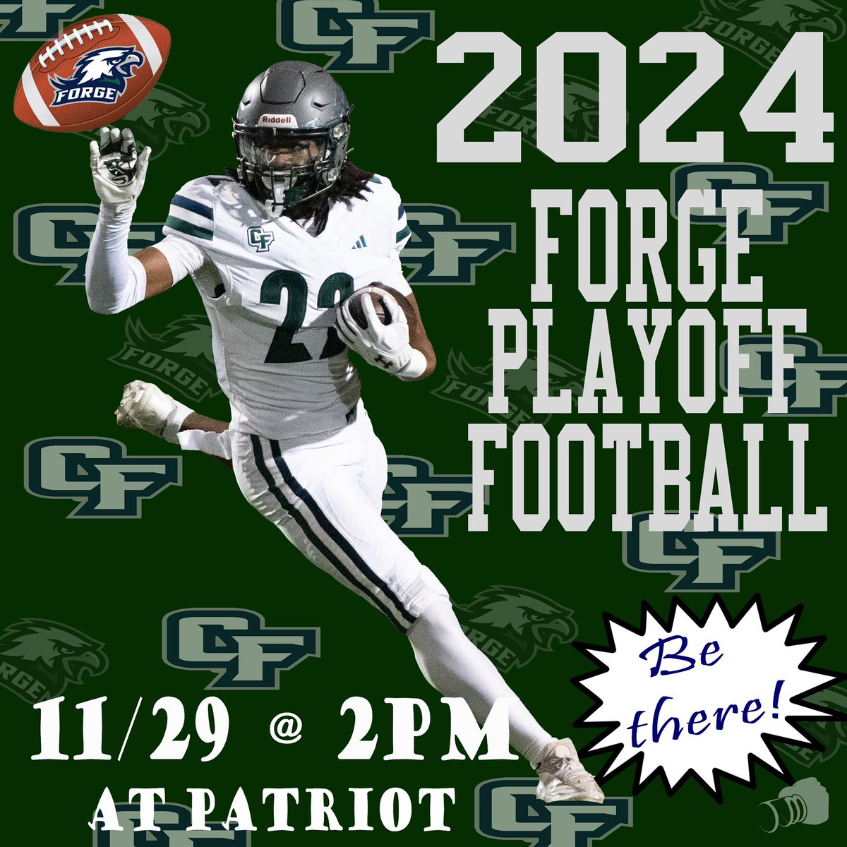 Jenmuhlenbruck's tweet photo. Playoff Game #3 β¦ loading!! #CForge ππππ https://t.co/DkVruALrnM