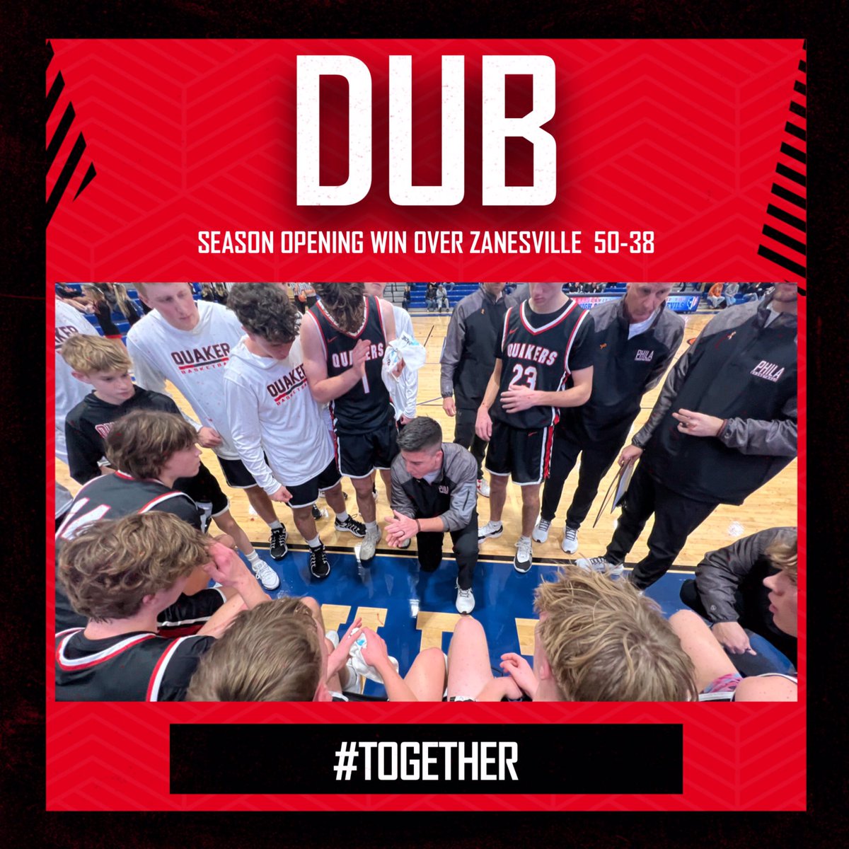 Cran 16, Reid 12 and great play all around!
#together <a href="/Athletics_NPHS/">Quaker Athletics</a>