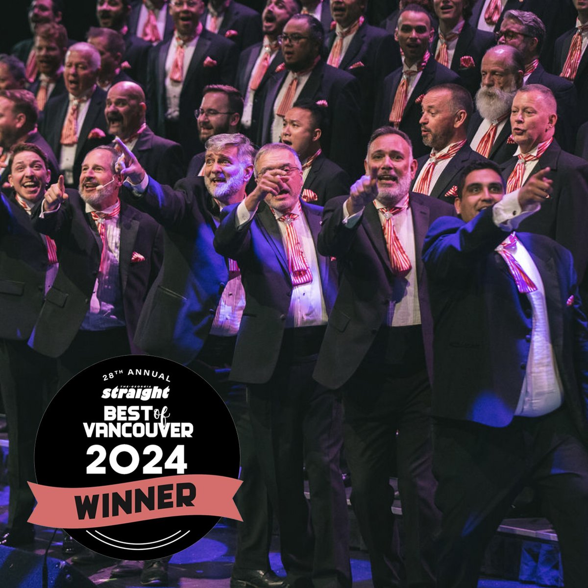 VMChorus's tweet image. 🎶✨ One Week to Go! ✨🎶 Come see why we were voted Winner of Best of Vancouver 2024 by Georgia Straight! 🎉

🎟️ Grab your tickets now: vancouvermenschorus.ca/concerts-and-t…

#MakingSpiritsBright #VancouverMensChorus #BestOfVancouver #HolidayMagic