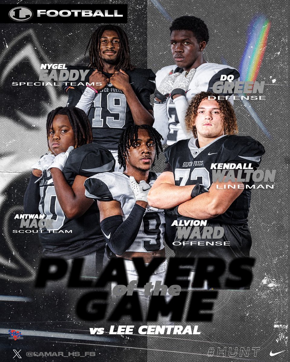 Congratulations to our round 2 players of the game! #HUNT 🐺