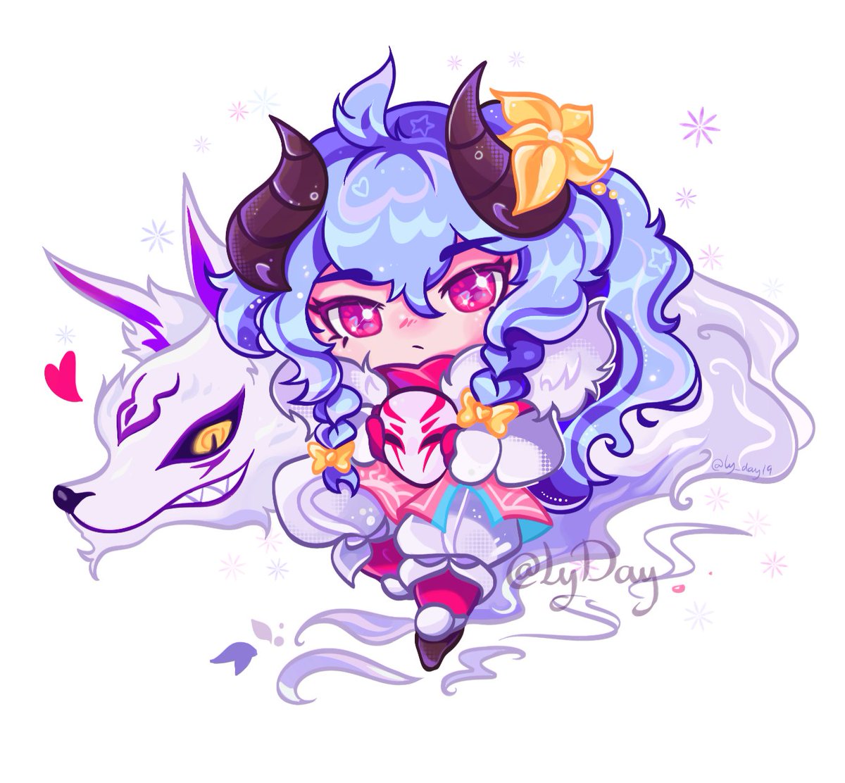 #Kindred🌸🌸🌸
.
.
.
#spiritblossom #LeagueOfLegendsFanArt
