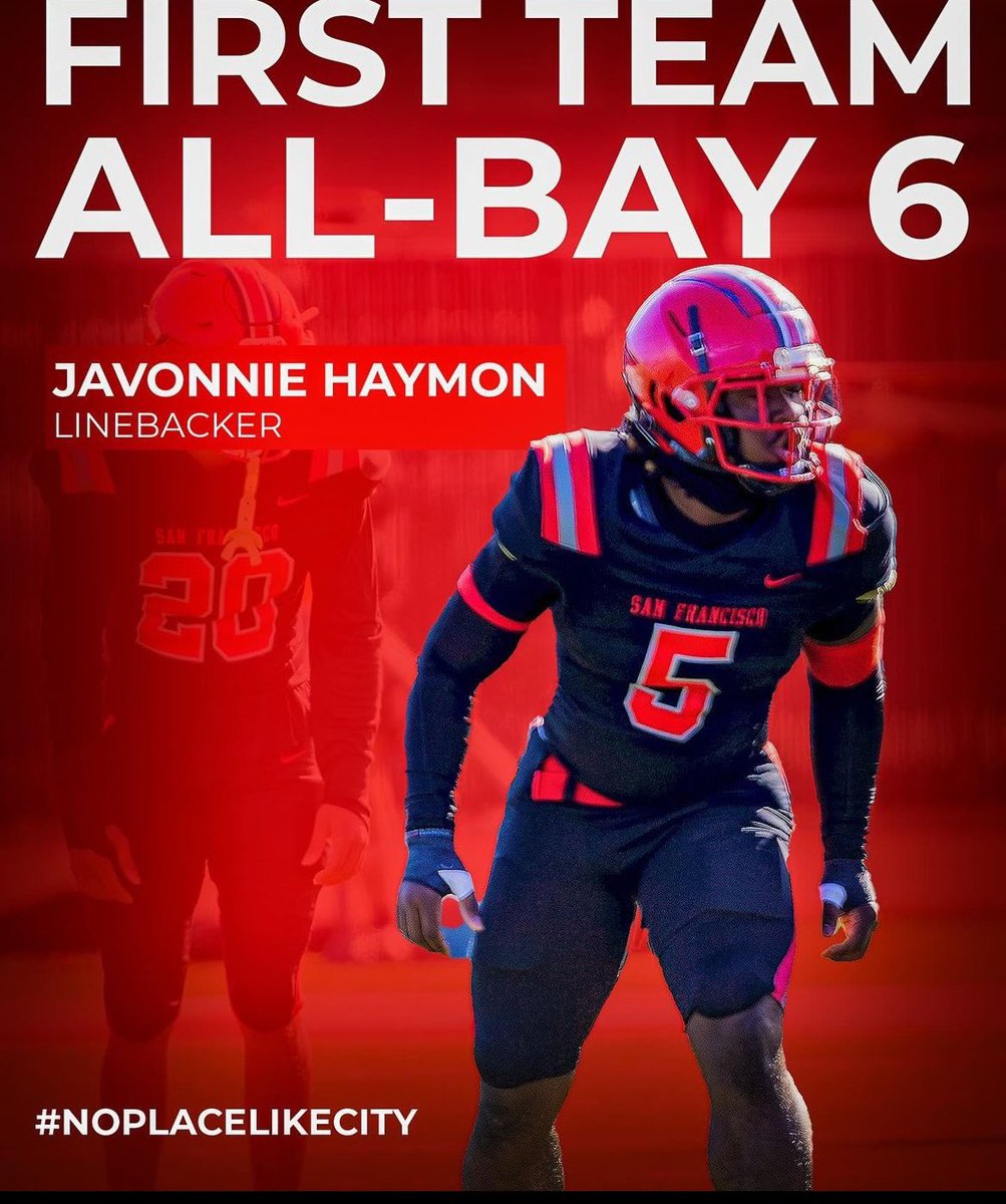 Blessed to be named FIRST TEAM ALL-BAY 6 as a TRUE FRESHMAN ❤️
<a href="/LarryGrant95/">Larry Grant</a> <a href="/CCSFFootball/">City College of San Francisco Football</a> <a href="/SocratesVergar1/">Socrates Vergara Jr</a> <a href="/67outlaw/">Eduardo Yagües Nuño</a> <a href="/Ma_Thomass/">Marcus Thomasson</a>