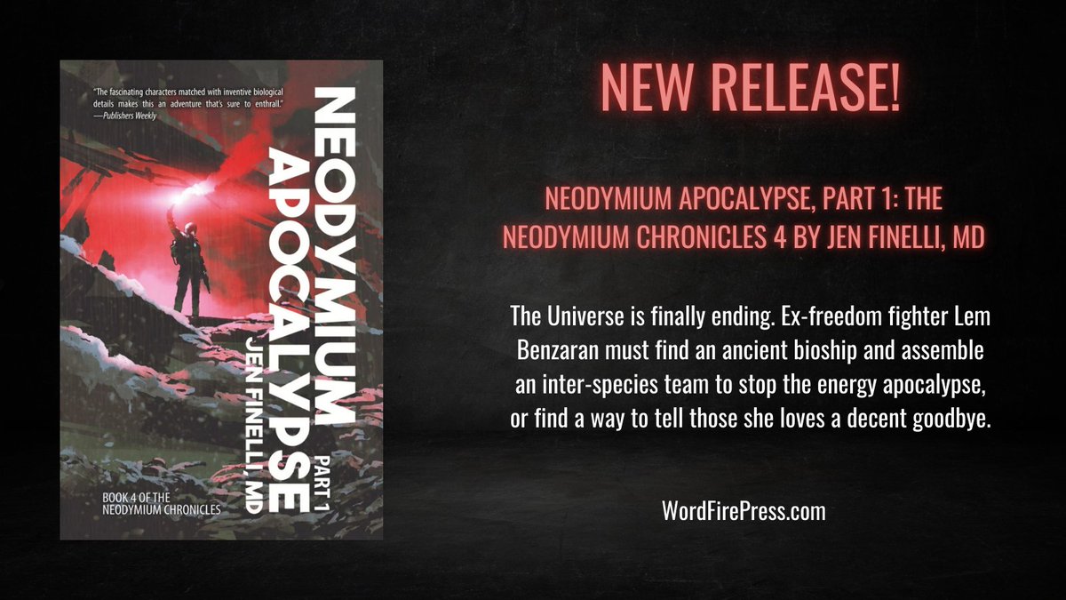 WordFirePress's tweet image. 🚀✨ Neodymium Apocalypse, Part 1: The Neodymium Chronicles 4 by Jen Finelli, MD is out now! Get ready for an interstellar adventure you won’t forget.

wordfirepress.com/pro.../neodymi…

 #wordfirepress #curatedindie #ingramsparkauthor #newbookrelease