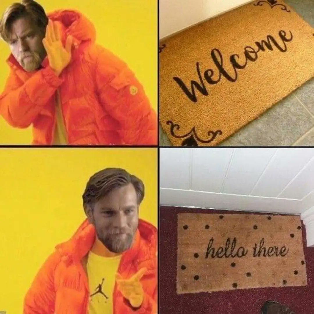 GhostofKenobi's tweet photo. The only appropriate door mat.

#StarWars https://t.co/3Q1rYF69Wm