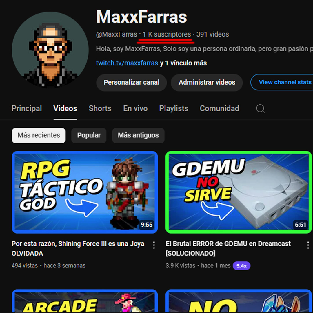 MFarras27's tweet photo. Muchas gracias por ayudarme a llegar a los 1000 subs en YouTube, Sigo trabajando y llevando estas historias que nos apasionan. 😊 https://t.co/vHy6FUKCLm