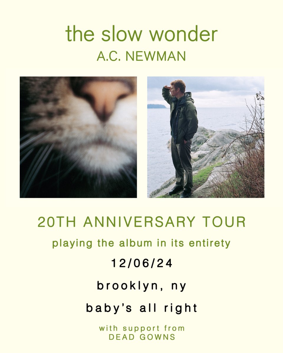 NYC - <a href="/ACNewman/">@ACNewman</a>'s show is next Friday, 12/6! <a href="/voila_deadgowns/">Dead Gowns</a> will be opening up the show. Not many tickets left: found.ee/AC-Brooklyn-De…