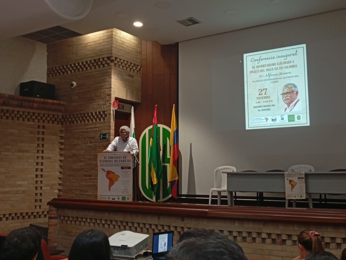 Visita la ciudad el Dr. Alfonso Múnera, para su conferencia inaugural de las “VI Jornadas de estudios históricos” de los estudiantes del pregrado en Historia y Archivística de la Universidad Industrial de Santander.
🤓🤓📚
