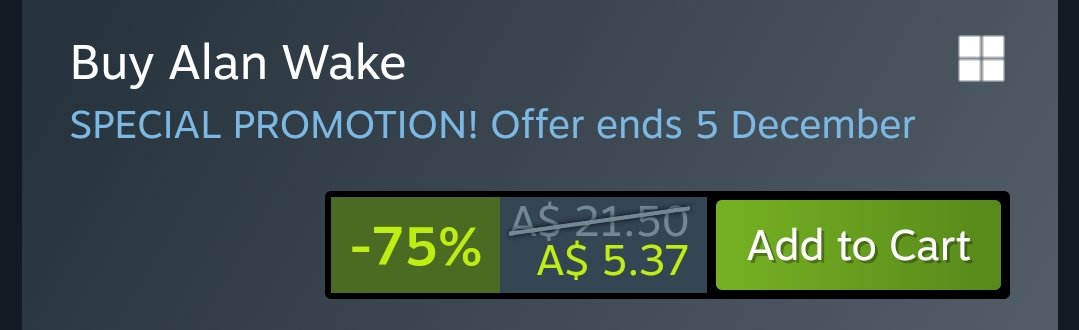 wristbow's tweet image. for $3.50 US YOU 🫵 can experience cult classic 7/10 game alan wake