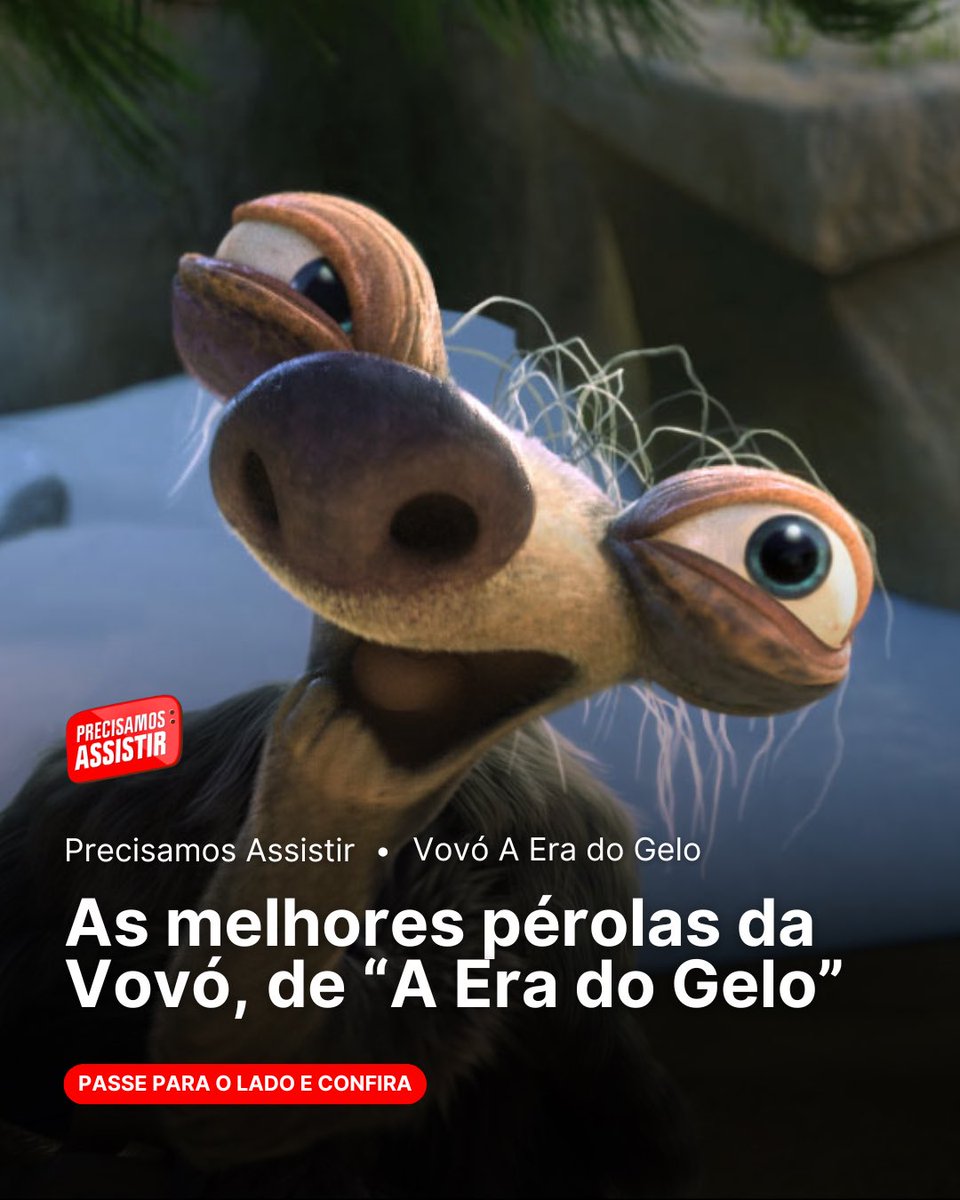 precisoassistir's tweet photo. 🎬🍿 As melhores pérolas da Vovó, de “A Era do Gelo”
#precisamosassistir #filmes #aeradogelo #personagens #perolas #memes #explore https://t.co/6l3oGzm1QZ