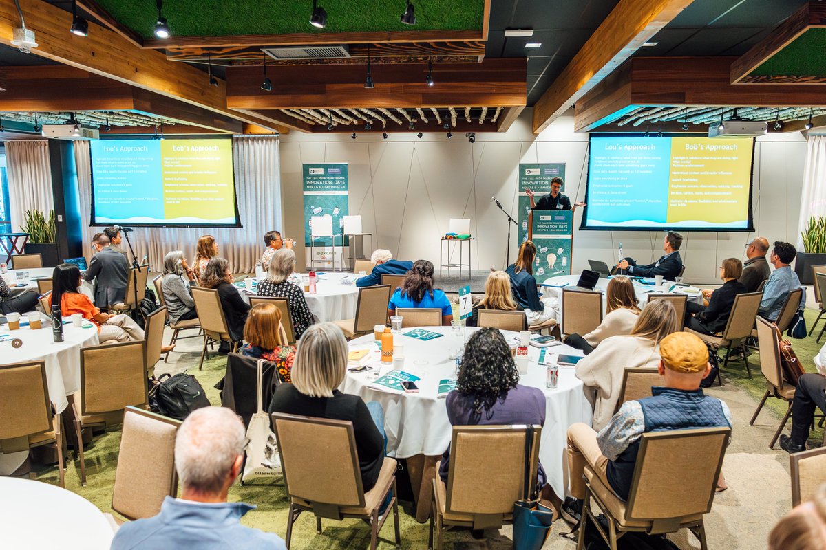 DData_Diabetes's tweet image. Behavioral expert Adam Brown highlighted how #diabetes tech often focuses on &quot;landmines&quot; — i.e. negative outcomes — rather than &quot;bright spots&quot; — what PWDs are doing right, and how this can harm #mentalhealth. 

#DData2024 #DData #T1D #T2D #WeAreNotWaiting