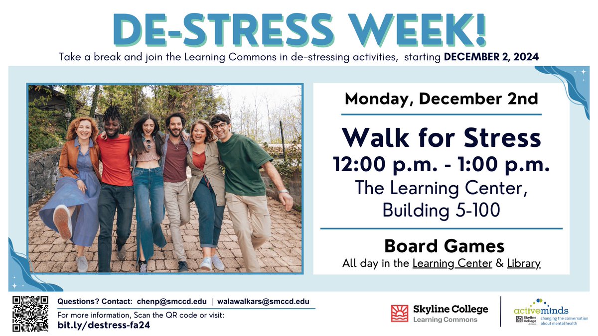 SkylineLCommons's tweet photo. Take a break and join us as we walk and let nature relax our minds.

See you in the Learning Center at 12p! https://t.co/CePnx44bFP