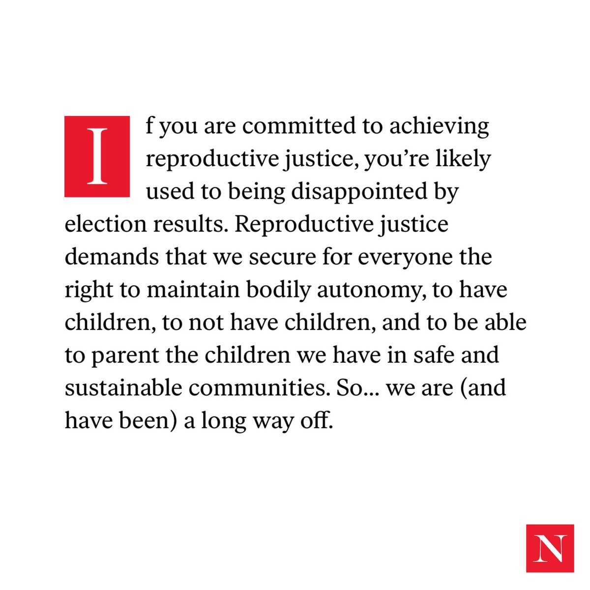 RBraceySherman's tweet photo. “It means a world in which everyone receives all of the support and resources they need—including paid leave, a living wage, and affordable childcare, to start—to create their families and parent their children in a sustainable way.“ —@byreginamahone 

#LiberatingAbortion https://t.co/L1fq9S0R31