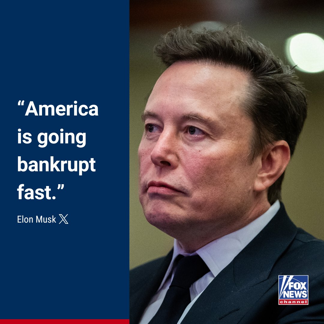 FoxNews's tweet photo. CLIMBING COSTS: @ElonMusk says there's substantial ignorance about America's national debt. The billionaire's claims on why there's so much people don't understand about the key issue. https://t.co/eFL8O0Ym5S https://t.co/e6hk9zUIAa