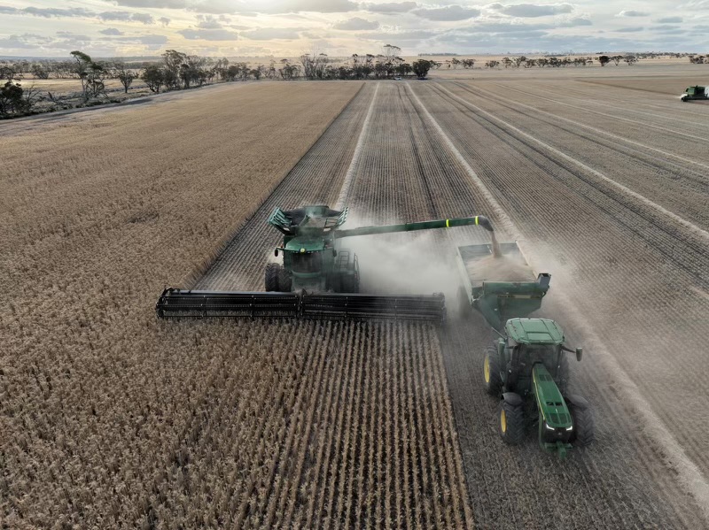 How's this shot? Spring evenings and the crops are coming off in the Central Wheatbelt area. How's your harvest looking so far? #whitfert #harvest2024