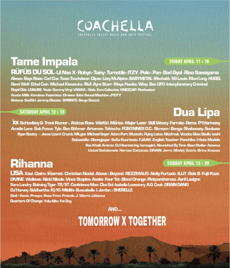 youthbatu's tweet photo. it's confirmed!!! txt will perform at the 2025 Coachella in the half quarter of the year😭!!!

source:
🔗https://t.co/oj7ugawz41 https://t.co/hii2KCkL5V