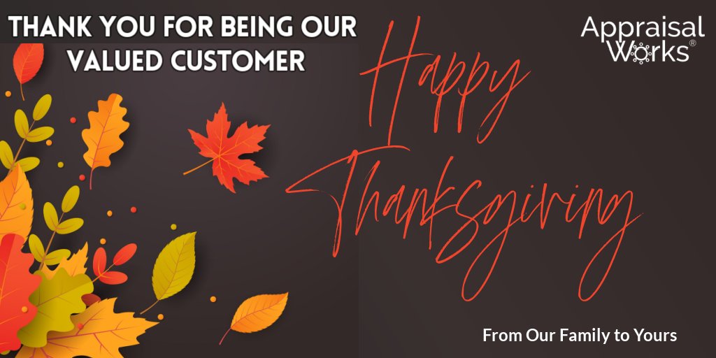 Appraisal_Works's tweet photo. Gratitude is at the heart of Thanksgiving and we’re thankful for our clients, partners, and team. Your trust inspires us every day. 

Wishing you a joyful and peaceful Thanksgiving! 

#Thanksgiving #Gratitude #Innovation #RealEstateTech #Community https://t.co/TXF6ruPzJ8