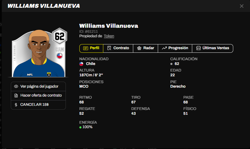 GARSacm's tweet image. UN CASI RARO EN EL SOBRE.

Hoy se unieron 3 jugadores a la agencia.
Williams Villanueva 62 OVR, 22 años
Nazzareno Mantovani 54 OVR, 24 años
Gregor Link 74 OVR, 23 años
Todos buscan equipo para ir cedidos, y la dirigencia evalua la opcion de enviar a Link al primer equipo.