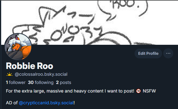 ColossalRoo's tweet image. Finally made an ad over there to if ya wanna follow there as well heh :3c