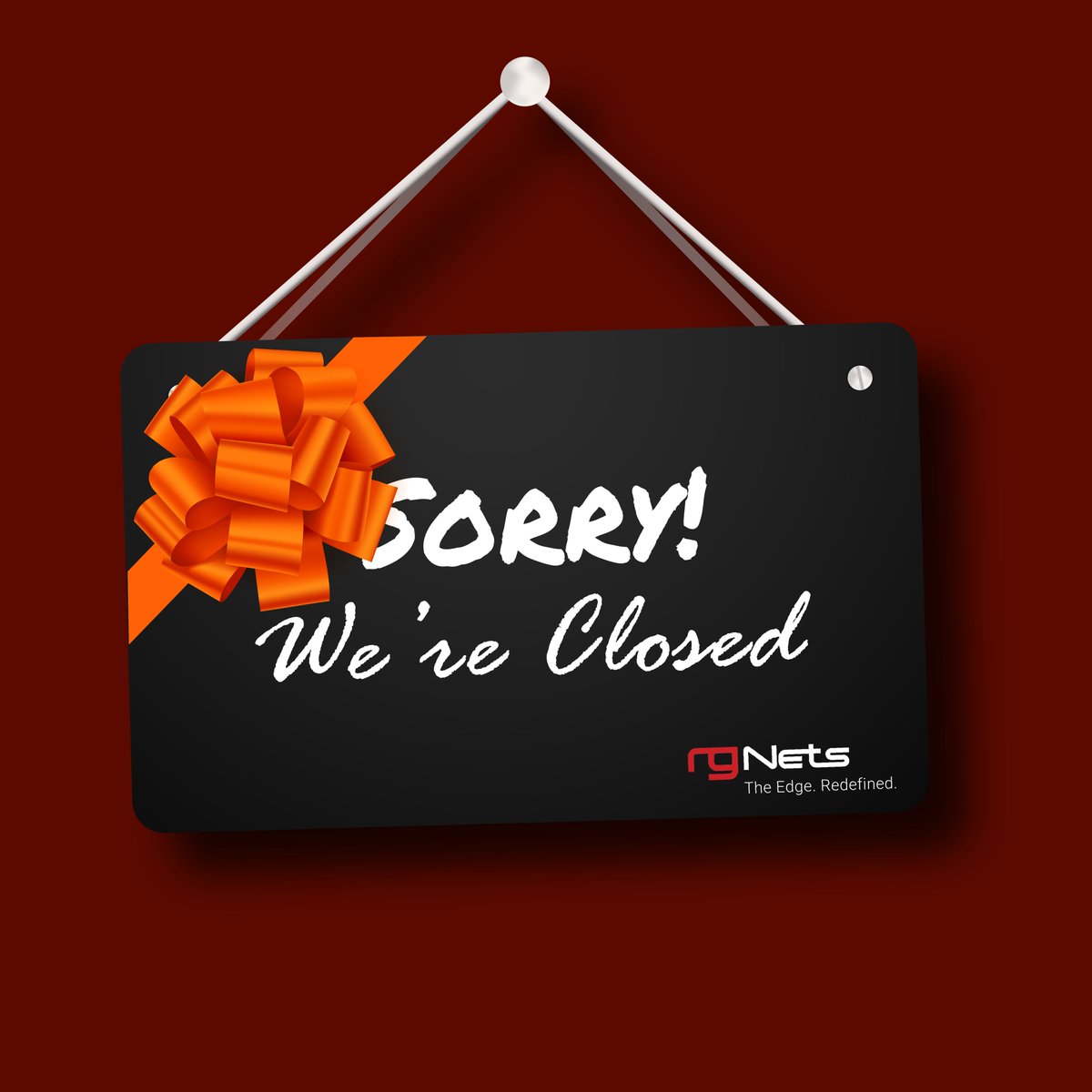 RG Nets (@rgnets) on Twitter photo RG Nets support will be closed tomorrow, November 27, in observance of Thanksgiving, and after 12 PM Central on November 28. Critical after-hours support will be available in line with the terms of your OSA. Regular support and response times will resume Monday, December 2. RG Nets support will be closed tomorrow, November 27, in observance of Thanksgiving, and after 12 PM Central on November 28. Critical after-hours support will be available in line with the terms of your OSA. Regular support and response times will resume Monday, December 2.