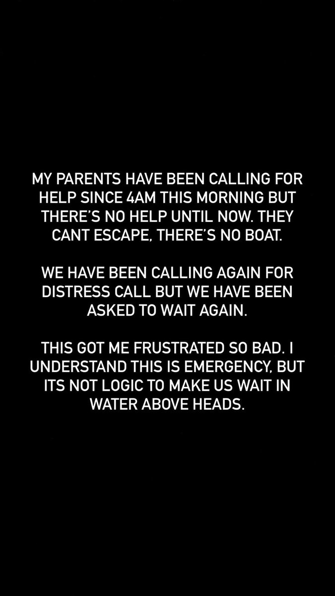 CheesusChrustuz's tweet photo. 🚨 THIS IS EMERGENCY 🚨

I NEED YOUR HELP WARGA TWITTER! 

My parents house ditengelami banjir and they have been trapped ever since 3 am this morning. 

Call has been made but there no help until now. We have been ask for help but tak logik kena minta tunggu dalam air. https://t.co/ElYyxj3UpY