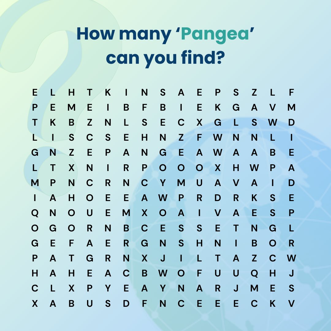 How many ‘Pangea’ can you spot in this puzzle? 👀 

Drop your count below and claim your bragging rights as the sharpest in the nation! 🚀

#web3 #web4 #blockchain #crypto #puzzle
