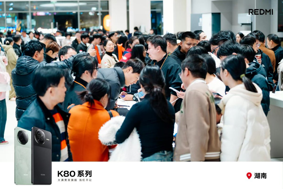 howensen's tweet photo. redmi k80

12GB+256GB 2499 yuan
12GB+512GB 2899 yuan
16GB+256GB 2699 yuan
16GB+512GB 3199 yuan
16GB+1TB 3599 yuan https://t.co/AcQZbmv9vm