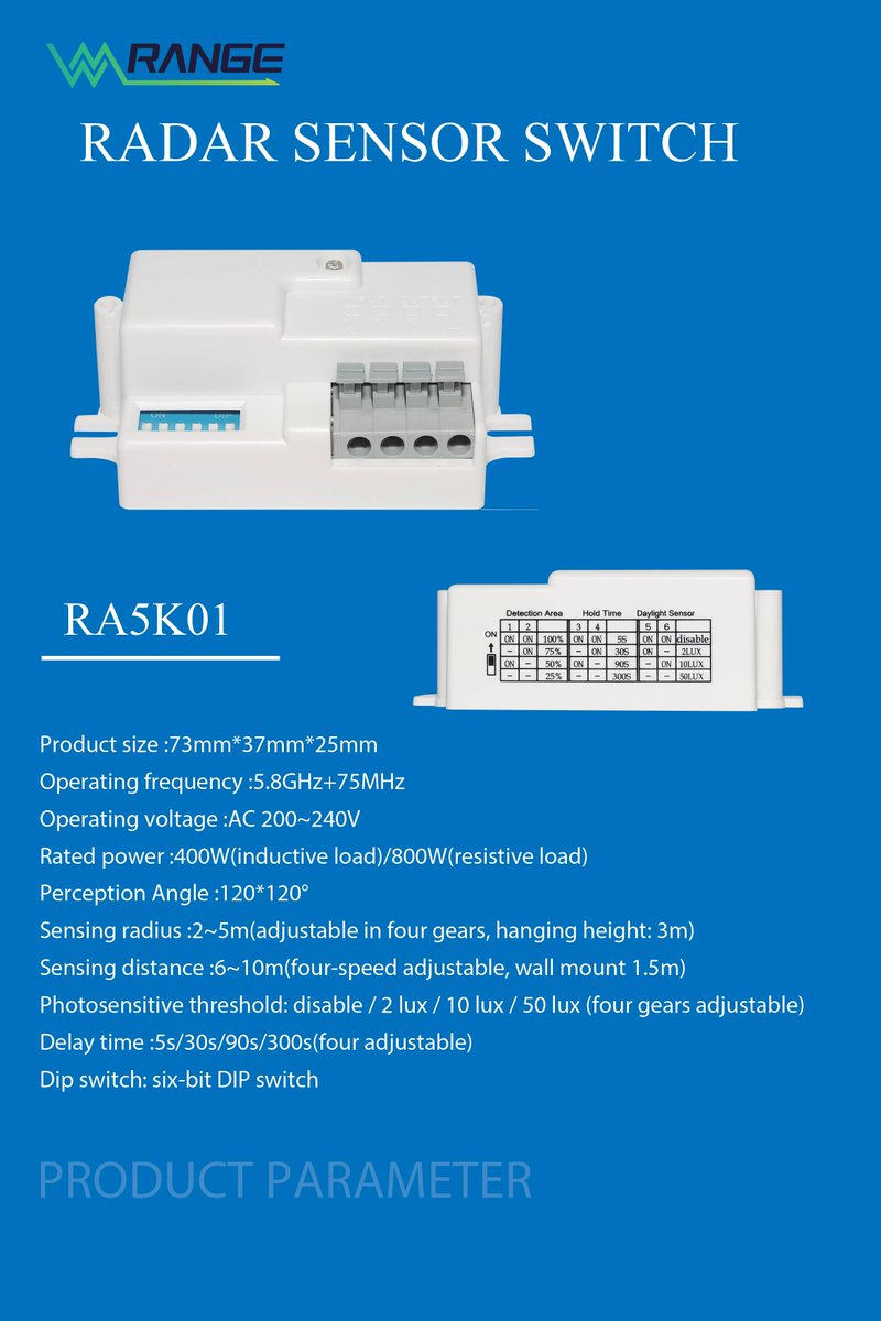MwRange89407's tweet image. 💡 Say goodbye to wasted energy!

Our Radar Sensor Controller automatically turns lights ON when you’re near and OFF when you leave!
 Easy to install
 Energy-efficient
 Perfect for home, office, or any space
Check out how it works in action! 
#RadarSensor #MotionSensorLighting