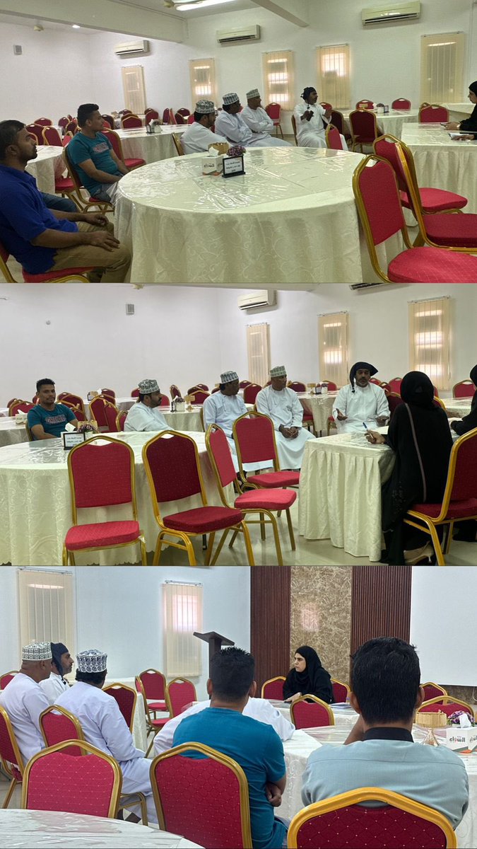 عقدت مديرة المدرسة الأستاذة سيهام الوهيبية والمدير المساعد الأستاذة عائشة المرزوقية اجتماعا مع حراس وعمال المدرسة وذلك لمناقشة إجراءات الأمن والسلامة المدرسية بالإضافة إلى مناقشة أهم المهام الوظيفية على حسب ما تم رصده من ملاحظات سابقة . 
#فعاليات_تعليمية_مسقط #تعلم_مستدام