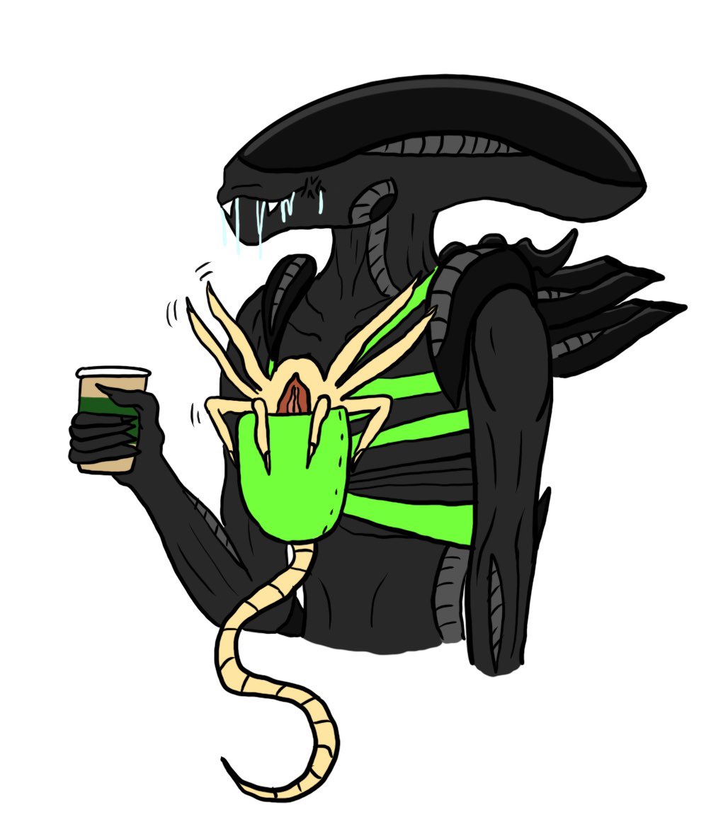 Its late but the caffine flows!! 

Also new sticker i made!