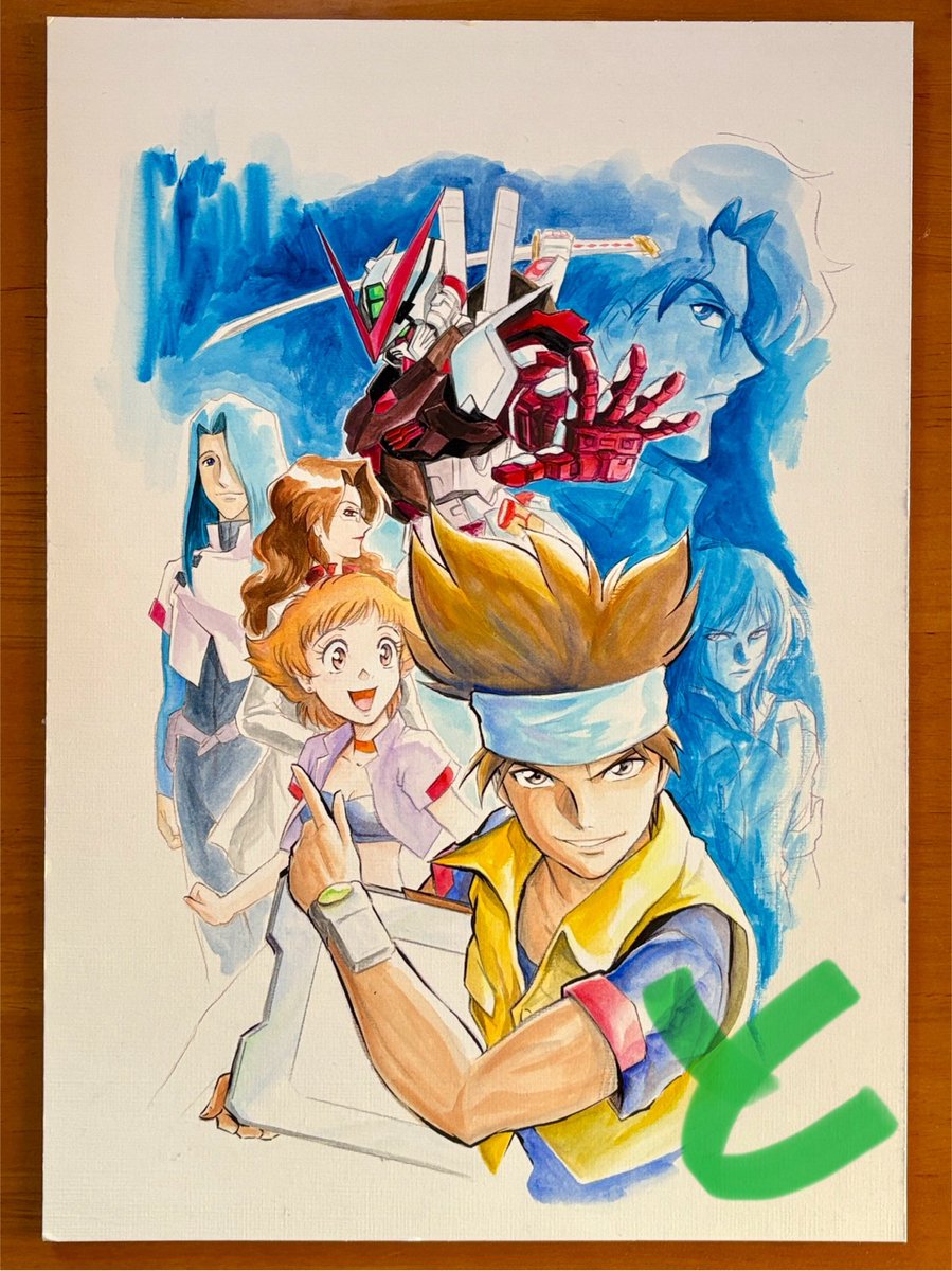 「アストレイ連載始まった頃(2003年?)のボツイラスト。描いて行くうちになんか嫌」|ときた洸一のイラスト