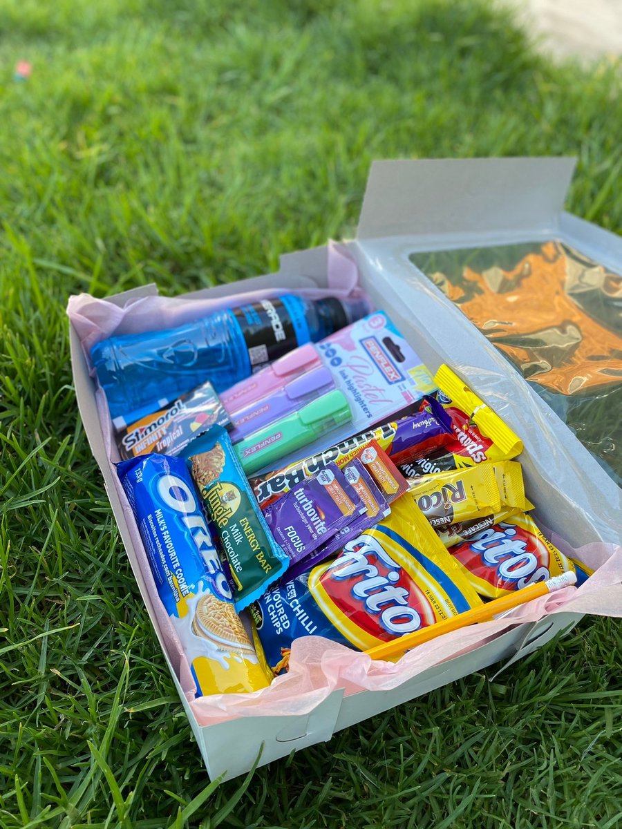 Houseofeats4's tweet photo. Studying hard? 📝 Make it easier with our Exam Care Packages! Packed with energy-boosting snacks to keep you focused and ready to ace those exams. 🎓 We want you to finish strong! 💪🏾
Exam care packages customized from M300. 
To order, WhatsApp. https://t.co/X0FGIyYDft https://t.co/5qmeASK5JO