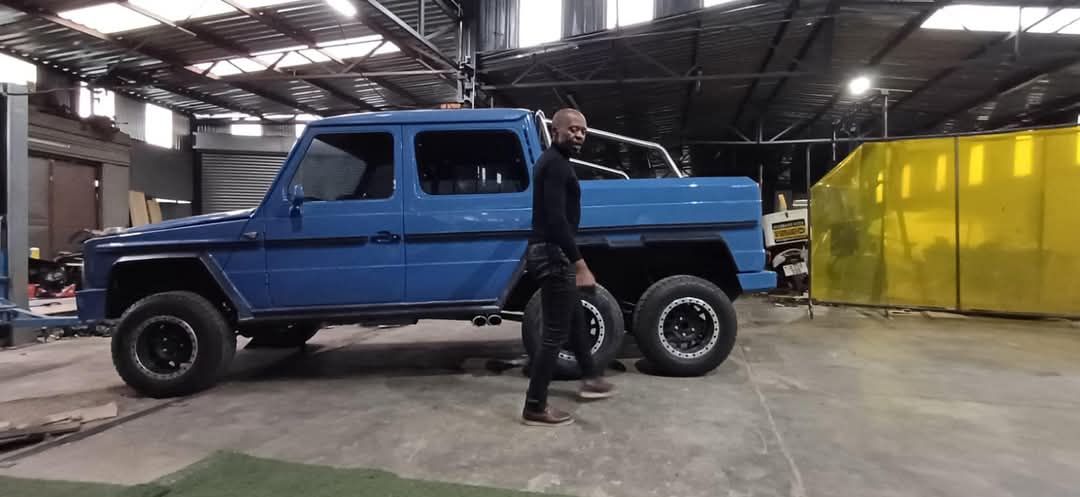 Chrisstheko's tweet photo. Another vehicle to be launched by Motlomelo Elias Motlomelo🇱🇸 This time it's a 6 wheeler car 🚙 https://t.co/wdgw7AeXHc