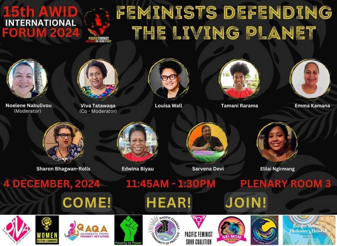 Looking forward to contributing to this #AWIDForum2024
panel convened by <a href="/diva4equality/">DIVA for Equality</a> &amp; moderated by <a href="/noelenen/">noelenen</a>
that reflects our #PacificFeminist collaboration !@PacWPSMediators