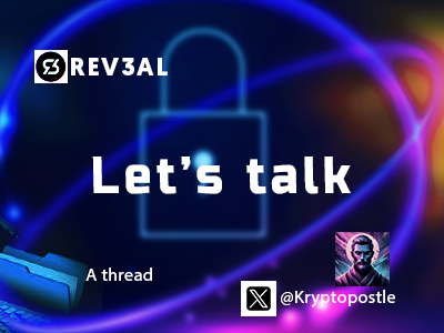 Kryptopostle's tweet image. Have questions about Rev3al or digital asset protection? 
Drop them in the comments! 

Remember to share this thread with fellow creators who could benefit from learning about Rev3al. Together, we can create a safer and more secure digital landscape for all!
#Rev3alEcosystem