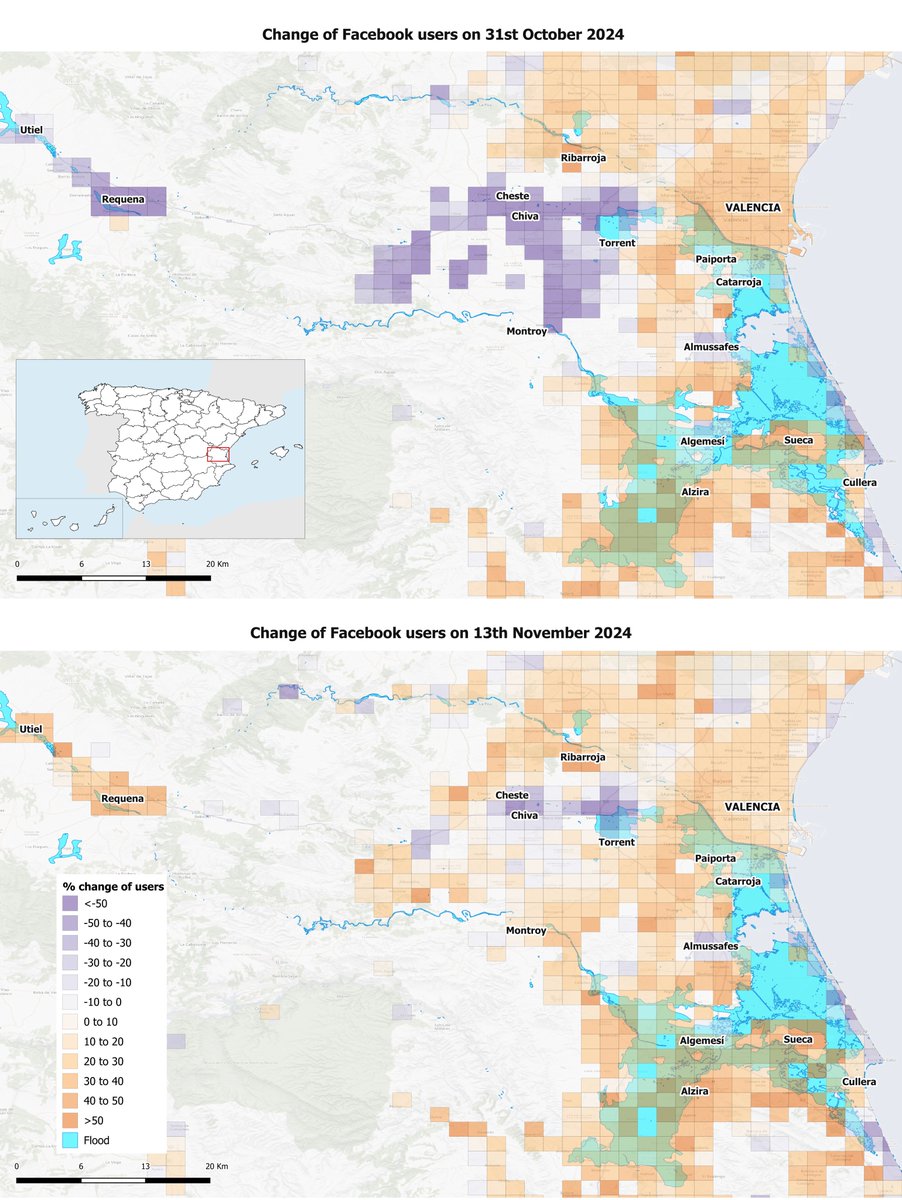 Miguel González-Leonardo (@miguelgleonardo) on Twitter photo 🌊🇪🇸Have a look at our policy brief (<a href="/PopulationEU/">Population Europe</a>) on population #displacement during #floods in #Valencia, #Spain
👨💻@CarmenCabArn, <a href="/Fcorowe/">Francisco Rowe ✌️</a> & I use #Facebook #data to study changes in user numbers and facilitate rapid #humanitarian response
👉population-europe.eu/research/polic… 🌊🇪🇸Have a look at our policy brief (<a href="/PopulationEU/">Population Europe</a>) on population #displacement during #floods in #Valencia, #Spain
👨💻@CarmenCabArn, <a href="/Fcorowe/">Francisco Rowe ✌️</a> & I use #Facebook #data to study changes in user numbers and facilitate rapid #humanitarian response
👉population-europe.eu/research/polic…