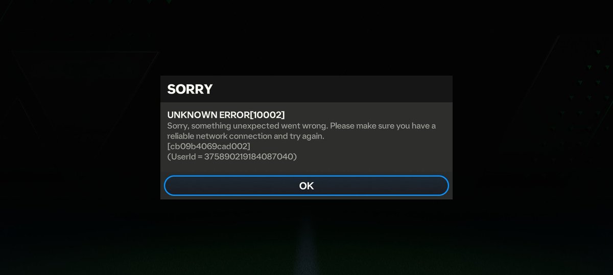 andy_trickett2's tweet photo. Anyone else got this error message?  @EASFCMOBILE https://t.co/6eJCjC5YGi