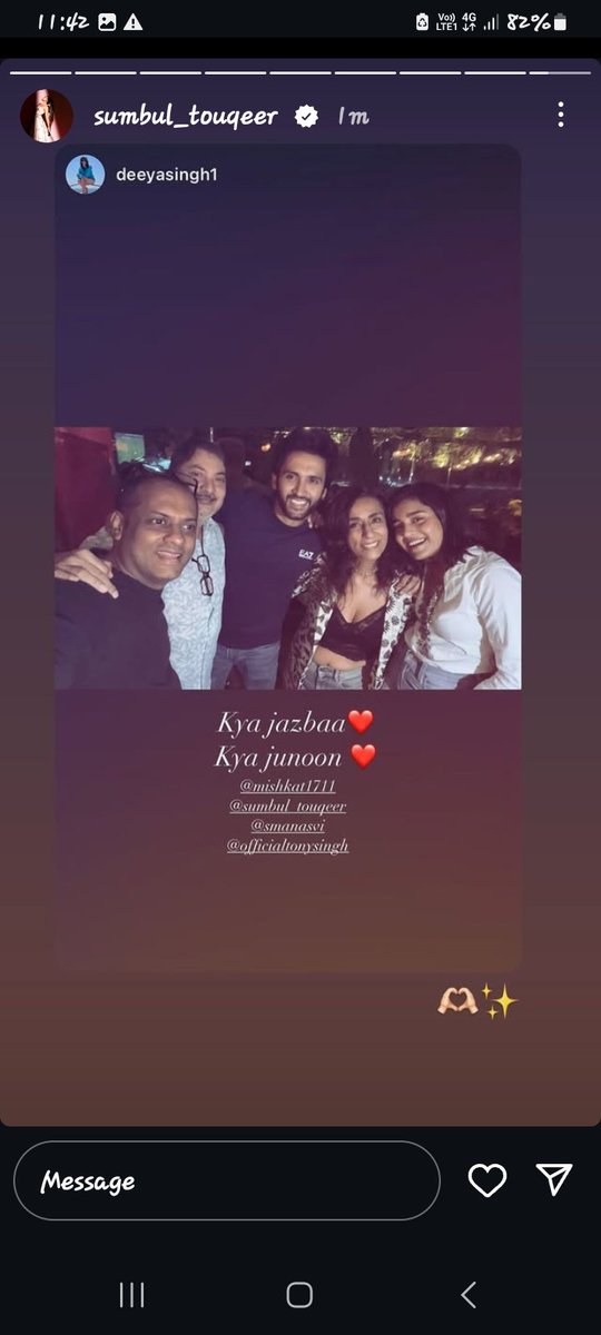 mohini1107200's tweet photo. Kya Jazbaa kya Junoon.
#KavyaEkJazbaaEkJunoon
#SumbulTouqeerKhan #MishkatVarma #DeeyaSingh https://t.co/M31K3NzkJg
