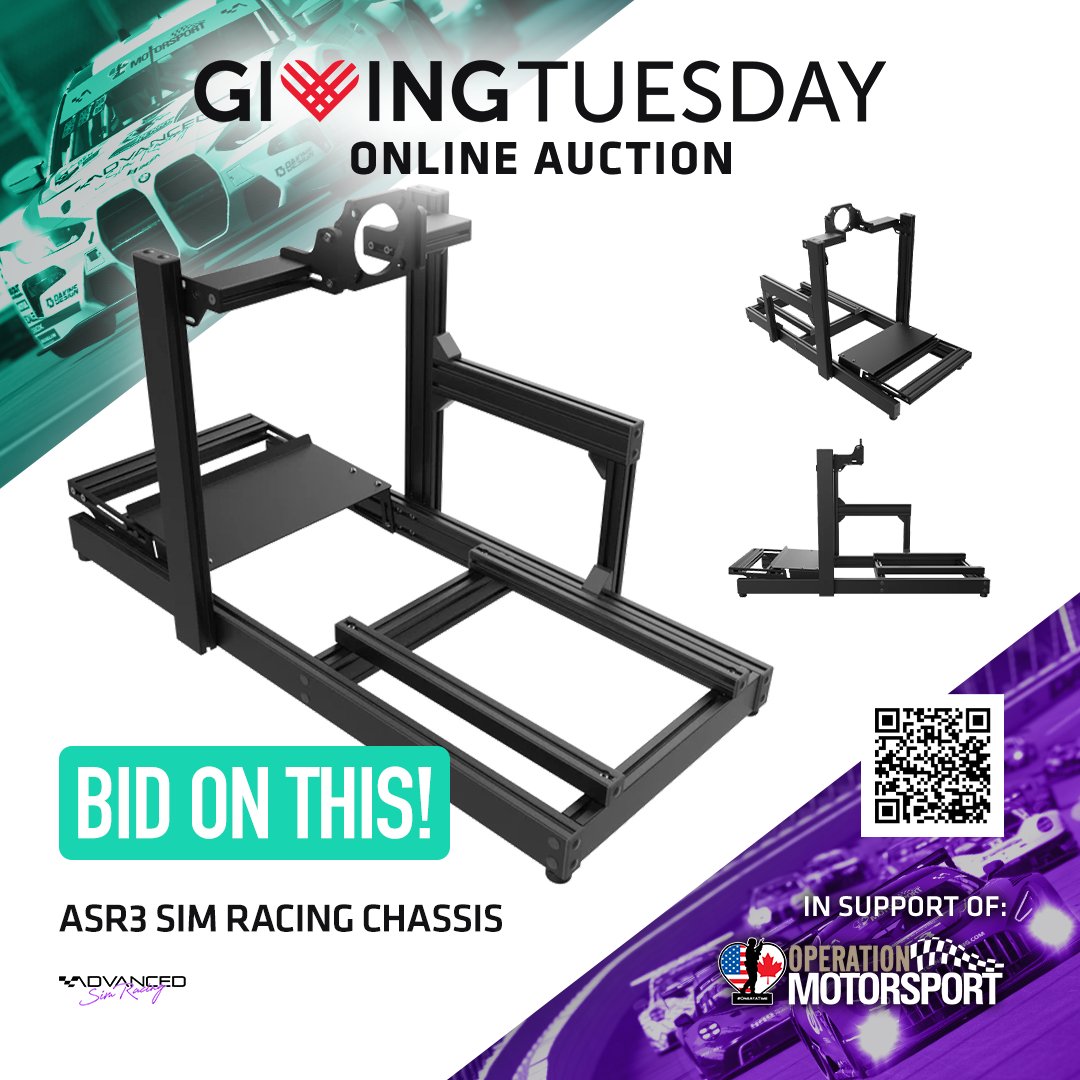 Thru Dec. 3rd, <a href="/opsmotorsport/">Operation Motorsport</a> is hosting an online auction to help its mission of returning veterans to civilian life via motorsport; scan the QR code with your phone to learn more

Look for the announcement for the 2025 benefit event soon

#PCASimRacing
#OneAtATime
<a href="/PCANational/">PCA</a>