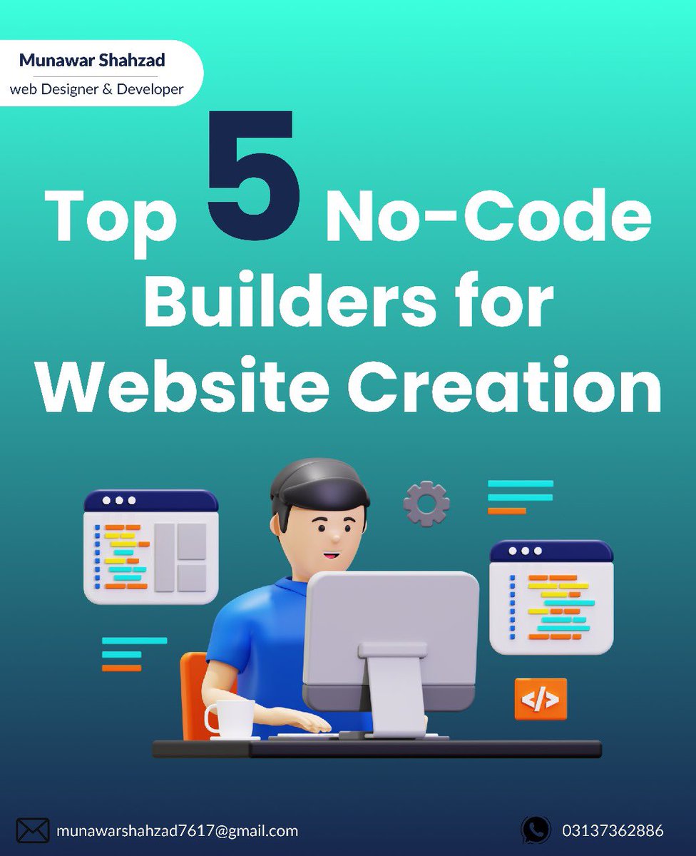 Hi👋 I'm Munawar Shahzad, your go-to Website Designer &amp; Developer  
↳ I specialize in creating responsive and high-performing websites🎯
↳ 🌐 Visit my portfolio: munawarshahzad.me
↳ Follow for daily tips and tricks to grow your brand online!✅
#webdesign #WebDevelopment