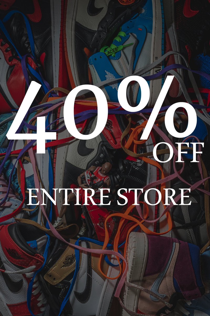 Black Friday &amp; Cyber Monday Sale: 40% Off Sitewide.
Offer ends December 2nd—shop now to save

litlaces.com 

#sneakers #kicks #litlaces #sneakerhead
