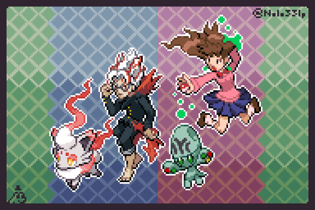 👽Dandadan x Pokemon👻

#Dandadan #pixelart  #Pokemon