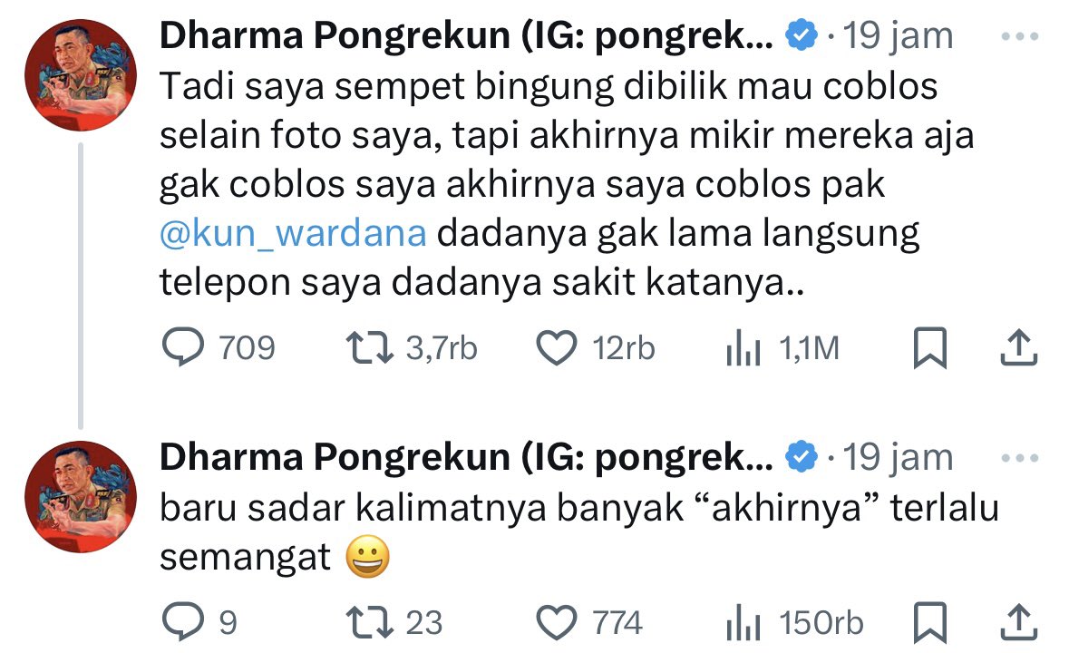 mazzini_gsp's tweet photo. Bisa aja lulusan Akpol terbaik tahun 1988 https://t.co/NAwjv79LWj