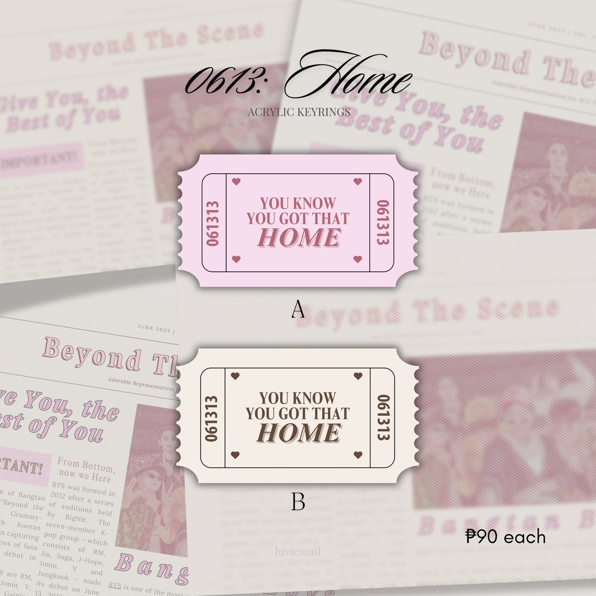 luviemail's tweet photo. ꒰ 0613: Home ꒱ by luviemail .ᐟ 
ㅡ bts acrylic keyrings ph

❁ pre-order period: 11.28-12.12
❁ first 5 buyers will receive a gift
❁ order form: https://t.co/67A2k6a68x https://t.co/2MX4hnsNQr