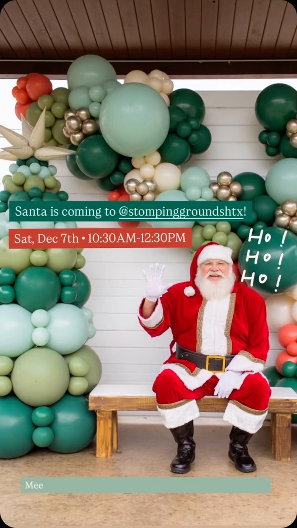 🎅🏻🚨🎅🏻🚨 
SANTA IS COMING TO STOMPING GROUNDS!
🎅🏻🚨🎅🏻🚨
Join us on Dec 7th from 10-4 for @minglemkt Holiday Market! 🎄🛍️ Shop 30+ Local Makers and Vendors and take pictures with Santa 10:30-12:30. #stompinggroundshtx #houstonheights #minglemarket #housto… instagr.am/p/DC5dYktJFDH/