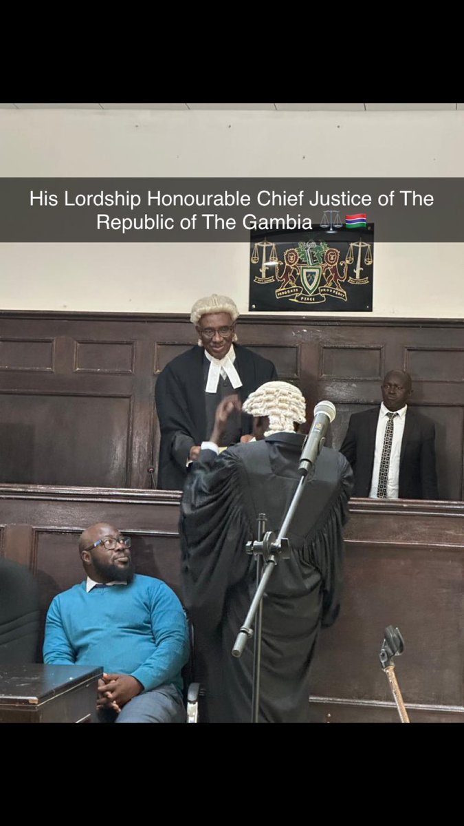 Abdoulie75's tweet photo. Alhamdulillah 🤲🏽 I am finally enrolled as a Legal Practitioner in The Gambia ⚖️🇬🇲 
I wholeheartedly dedicate this milestone achievement to my Mother, family, loved ones and to all those who have helped to make this dream come true. I am really grateful. https://t.co/TnGKtyDZiV