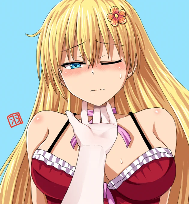 素材をお借りして一枚。 